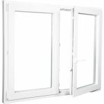Aluplast Plastové okno dvoukřídlé bílé 150x140 – HobbyKompas.cz
