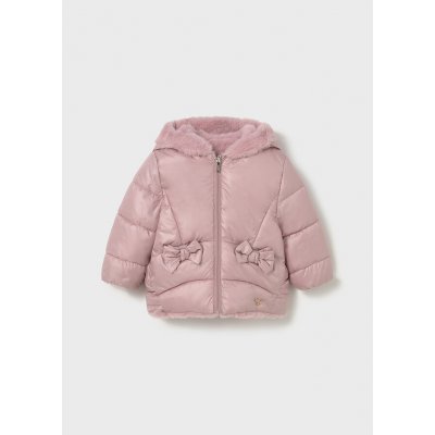 Mayoral bunda oboustranná s mašličkami světle růžová – Zboží Dáma