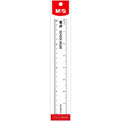 M&G pravítko 20 cm plastové transparentní 455974