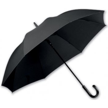 pánský holový deštník SANTINI černý rukojeť imitace kůže