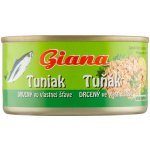 Giana tuňák ve vlastní šťávě drcený, 185 g – Zboží Dáma