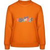 Dámská mikina s potiskem AWDis Sweat mikina Psí design s nápisem DOGAHOLIC Orange Crush