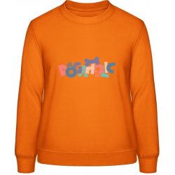 AWDis Sweat mikina Psí design s nápisem DOGAHOLIC Orange Crush