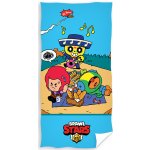 Carbotex plážová osuška 70 x 140 cm Brawl Stars - motiv Brawleři na pikniku