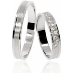 Zlatnictví Helios Zlaté snubní prsteny L 246 Se Zirkony – Zboží Mobilmania