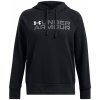 Dámská mikina Under Armour dámská mikina RIVAL FLEECE WORDMARK HOODIE 1386512-001 Černá