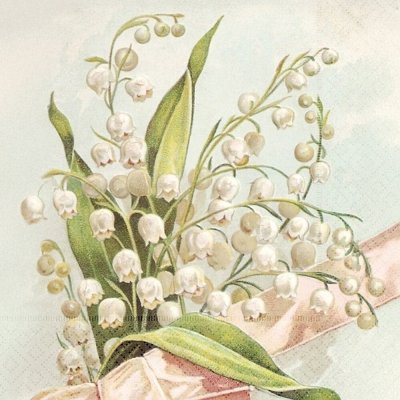 Skona Ting Papírový ubrousek Pastel Spring Lily Of The Valley – Hledejceny.cz