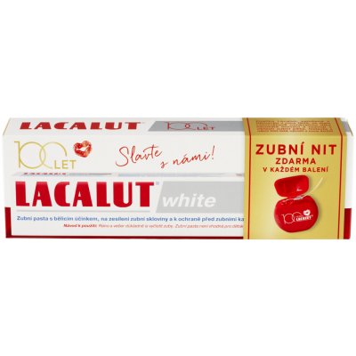 Lacalut White 75 ml + dentální niť – Zboží Dáma