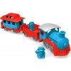 Dřevěný vláček Green Toys Vlak modrý