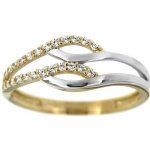 Zlatnictví U Kostela dámský dvoubarevný zlatý prsten 1705 – Hledejceny.cz