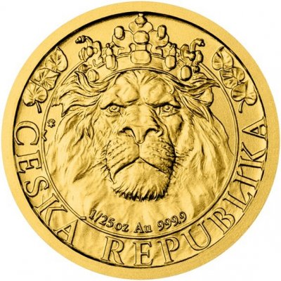 Česká mincovna Zlatá mince Český lev stand 1/25 oz