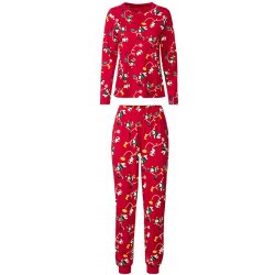 Esmara dámské vánoční pyžamo dlouhé červené