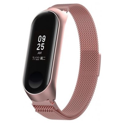 BStrap Milanese Small řemínek na Xiaomi Mi Band 3/4, rose pink SXI005C10 – Hledejceny.cz