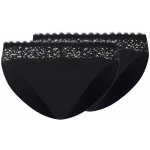 esmara Dámské kalhotky s krajkou 2 kusy černá – Zboží Mobilmania
