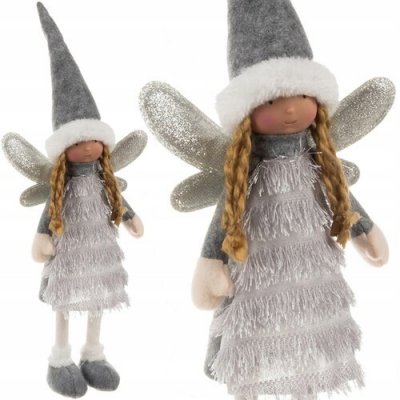 Vánoční víla Anděl Figurka Elf Dekorace učící věž sv. Mikuláše XL 40cm – Hledejceny.cz