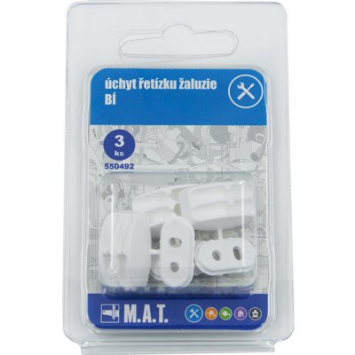 Úchyt řetízku žaluzie BÍ (3ks) blistr – Zboží Mobilmania