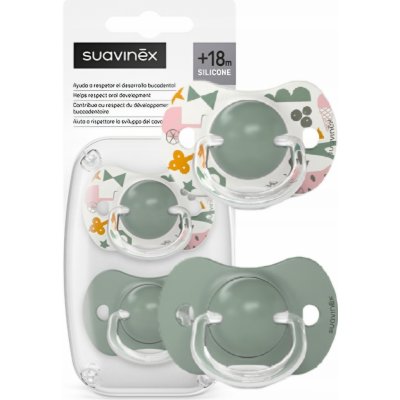 Suavinex dudlík SX Pro fyziologický Walk +2 ks zelená – Zboží Dáma