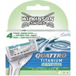 Wilkinson Sword Quattro Titanium Sensitive 4 ks – Sleviste.cz