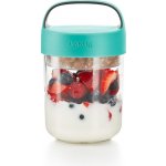 Lékué Jar To Go svačinový box 400 ml | tyrkysový – Zboží Dáma