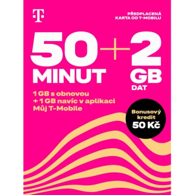 T-Mobile SIM Twist 50 MINUT + 2GB – Zboží Živě
