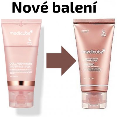 Medicube Night Wrapping Mask Noční maska na obličej Collagen 75 ml – Zboží Mobilmania
