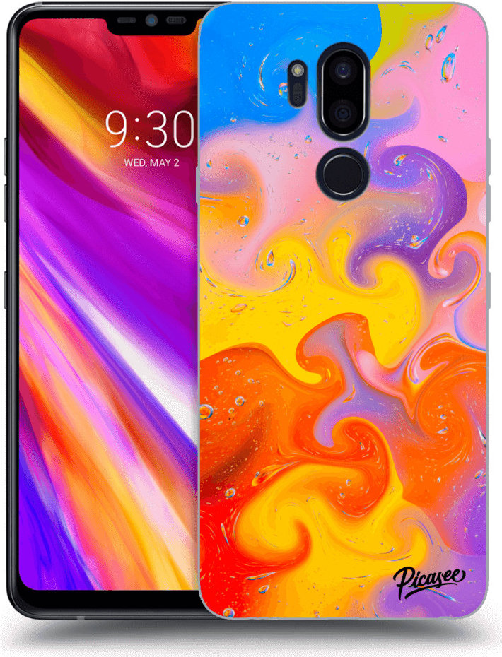 Pouzdro Picasee silikonové LG G7 ThinQ - Bubbles čiré