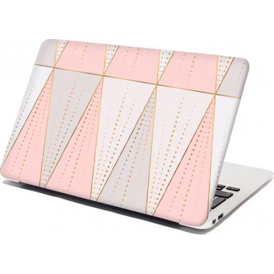 Sablio Samolepka na notebook Růžovošedé jehlany - 38x26 cm – Zboží Živě