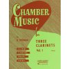 Noty a zpěvník Chamber Music for Three Clarinets 1 easy snadné skladby pro tři klarinety