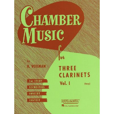 Chamber Music for Three Clarinets 1 easy snadné skladby pro tři klarinety