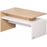 Casaria 109567 SACRAMENTO 50 x 47 x 92 cm bílá / hnědá – Zbozi.Blesk.cz