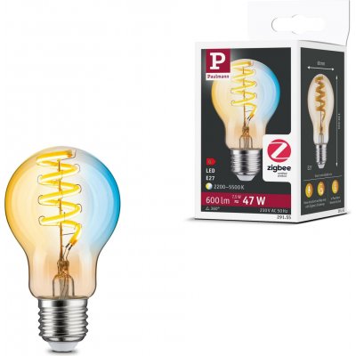 Paulmann P 29155 Filament 230V Smart Home Zigbee 3.0 LED žárovka E27 7,5W měnitelná bílá stmívatelné zlatá – Hledejceny.cz