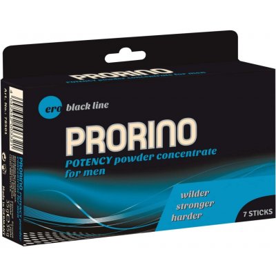 HOT Ero Prorino Black Line Potency Powder Concentrate for Men 7 Pack – Zboží Mobilmania