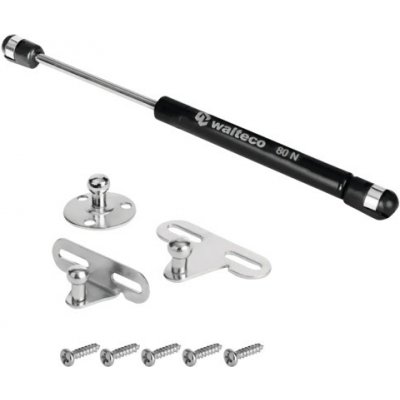 Walteco Plynová vzpěra 80 N, černá, Black Edition 60013 – Zboží Mobilmania