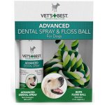 Vet’s Best Advanced Dental Spray & Rope Ball Kit dentální sprej lanko pro psy 120ml – Zboží Dáma
