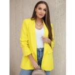Dámské elegantní sako ve žluté 9709 – Zboží Dáma