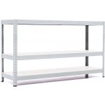 Trestles RH Regál 900 x 1200 x 400 mm 3 police šedá – Sleviste.cz