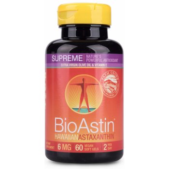 Nutrex Hawaii BioAstin Supreme Havajský astaxanthin 6 mg 60 kapslí