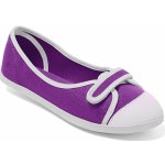 Blancheporte plátěné baleríny fialová/bílé – Zboží Dáma