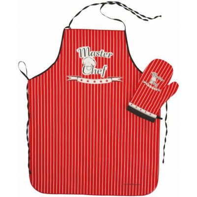 Forbyt Kuchyňská zástěra Master Chef červená 62x82 cm – Hledejceny.cz