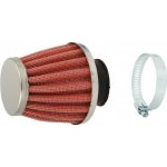 Univerzální vzduchový filtr konus CHROM - červený 28/34 mm – Hledejceny.cz