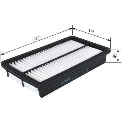 Vzduchový filtr BOSCH F 026 400 495 – Hledejceny.cz
