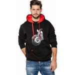 mikina s kapucí a klokaní kapsou UNDERWORLD Motorbike U4010C2 – Zboží Mobilmania