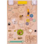 Kik KX4627 Dřevěná oboustranná manipulační tabule ZOO zvířata – Sleviste.cz