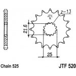 JT Sprockets JTF 520-17RB – Zboží Mobilmania