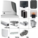 Nice Run 1800 K1 10.0Z - sestava pojezdu, pohonu a příslušenství, pro posuvnou bránu do průjezdu 10,8 m a 1065 kg, pozinkovaný profil – Hledejceny.cz