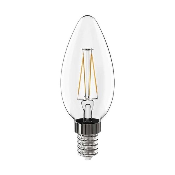 McLED žárovka LED E14/4W bílá teplá svíčková čirá baňka úhel 360° 470 lumen  od 149 Kč - Heureka.cz