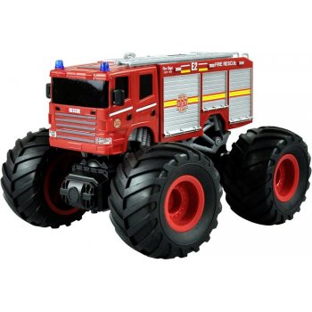 IQ models HASIČI MonsterTruck 2WD LED zvukový modul offroad pneu až 15 km/h RTR 1:18