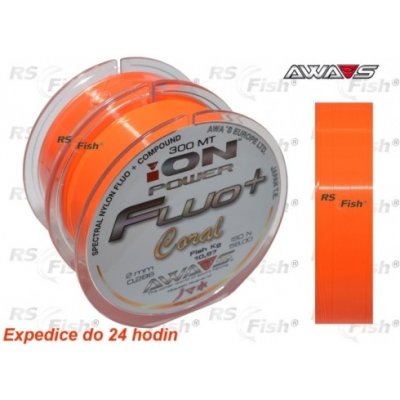 AWA-SHIMA Ion Power Fluo+ Coral 2x 300 m 0,309 mm 12,35 kg