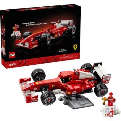 LEGO® ICONS 11375 Ferrari F2004 a Michael Schumacher – Zboží Živě