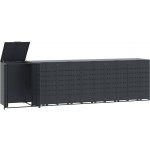 vidaXL Box na odpadky pro 6 tun antracit 414x79x117 cm ocelový – Zboží Dáma